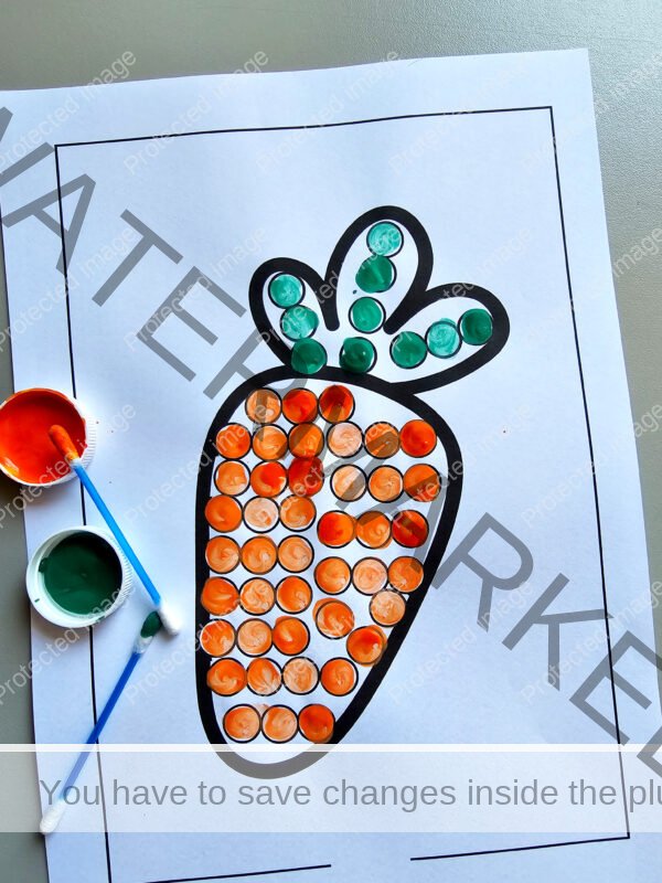 Pintura com Cotonete - PÁSCOA