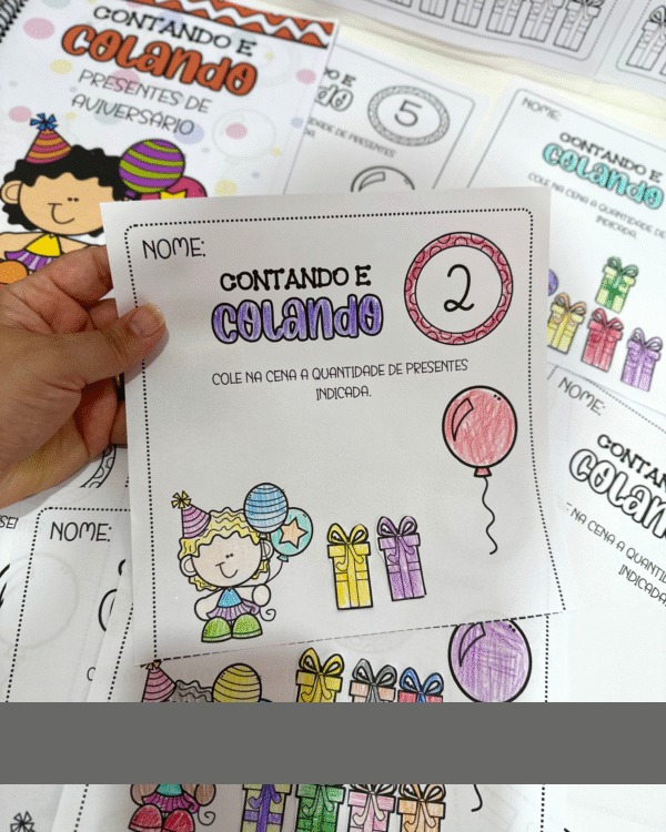 Contando e Colando - Presente de Aniversário - Imagem 4