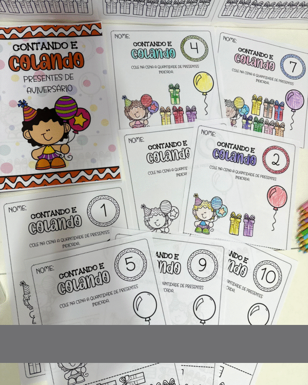 Contando e Colando - Presente de Aniversário - Imagem 2