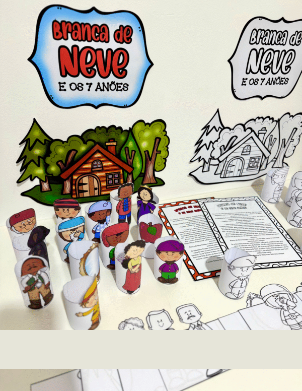Branca de Neve Personagens 3D