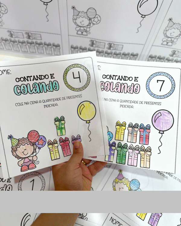 Contando e Colando - Presente de Aniversário - Imagem 3