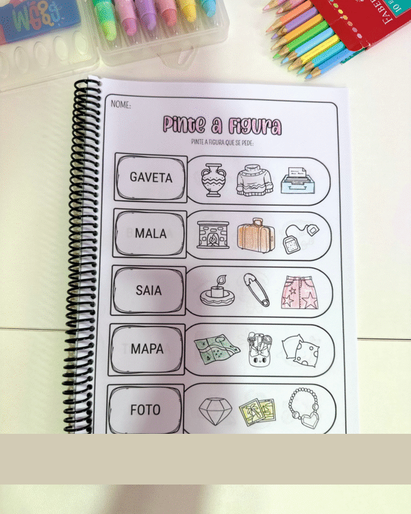 Pinte a figura - Sílabas Simples - Imagem 3