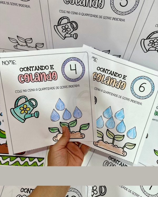 Contando e Colando - Regando a Plantinha - Imagem 3