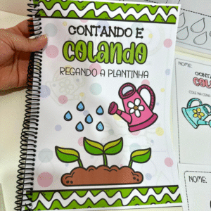 Contando e Colando - Regando a Plantinha